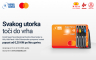 Svakog utorka toči do vrha uz Super Nova Mastercard kartice Nove banke