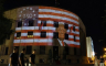 Palata Republike u Banjaluci u bojama američke zastave