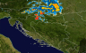 Jako nevrijeme sa ledom u Hrvatskoj: Trampolinu nosilo kao pero