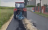 Poljoprivrednik preorao asfalt pa uhapšen (VIDEO)