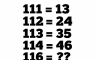 Matematička zagonetka koja zbunjuje mnoge: Znate li koliko je 116?